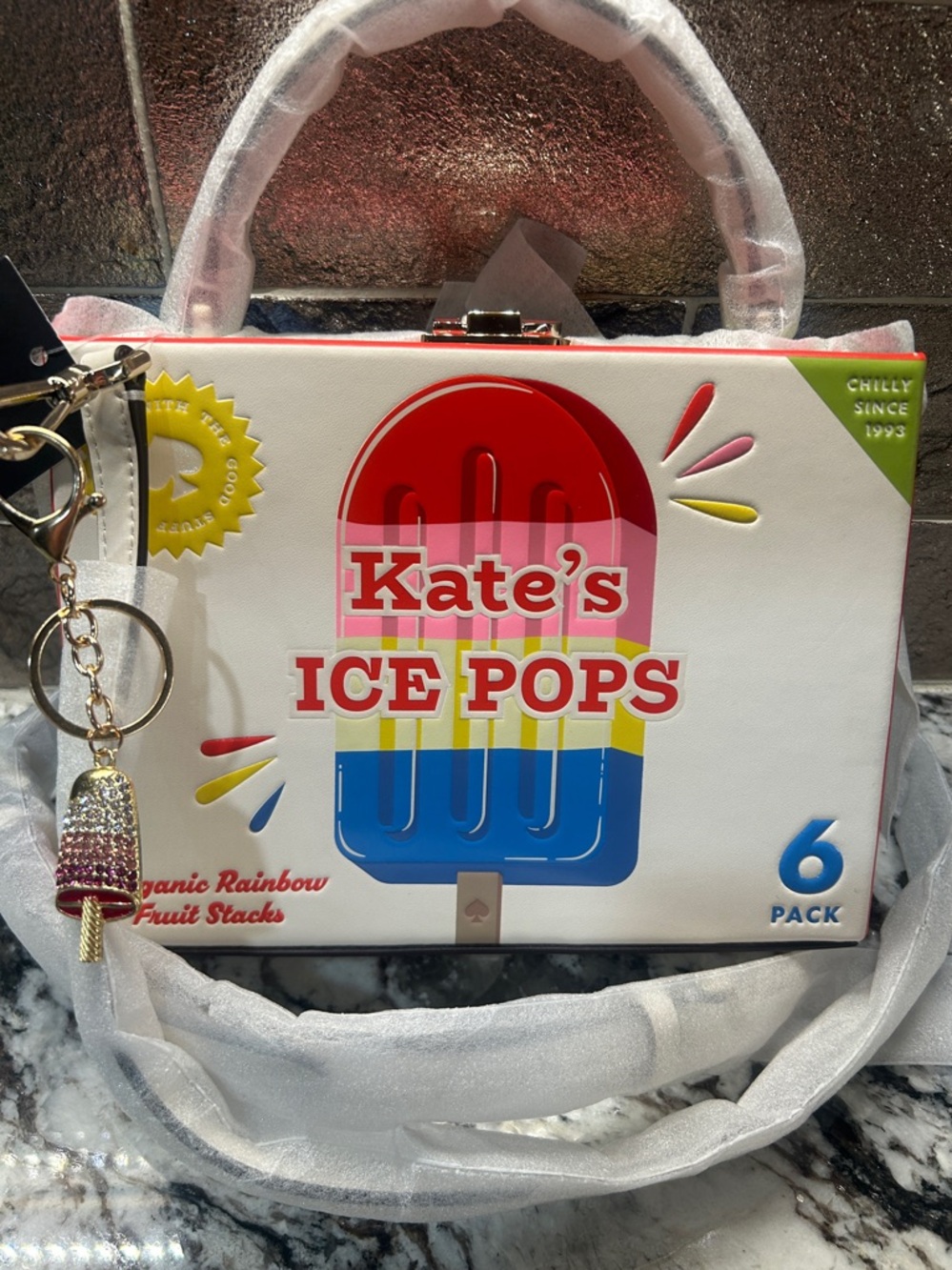 Kate Spade Limited Edition Novelty Ice Pops Handbag with free bag charm - Picture 4 of 17